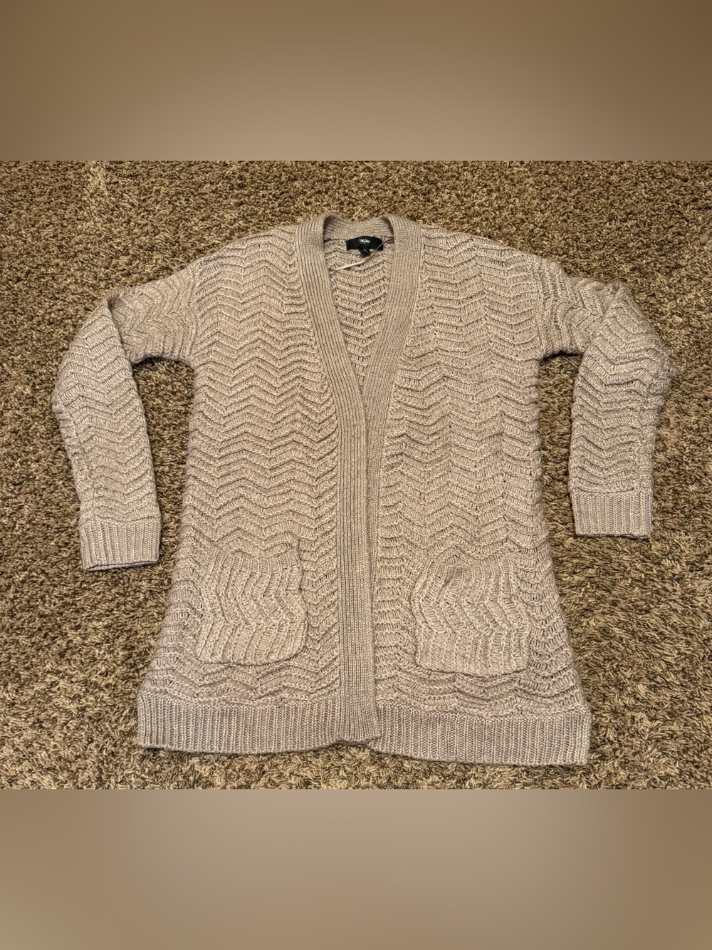 Mossimo Mauve Knit Cardigan